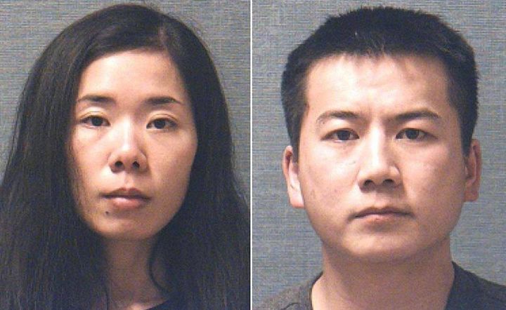 Mingming Chen and Liang J Zhao ach being held on a $5 million bond with their next hearing scheduled for later this month.