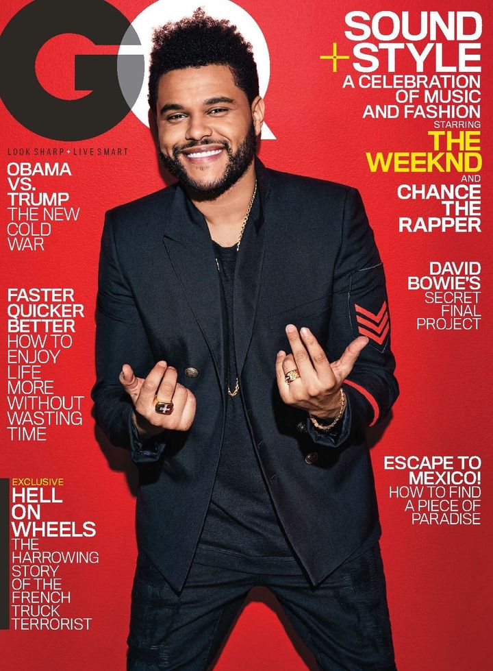 The Weeknd is also on the cover of GQs February issue. 