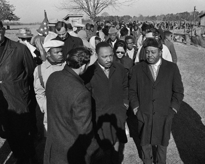 Dr. King in Selma, Alabama. 