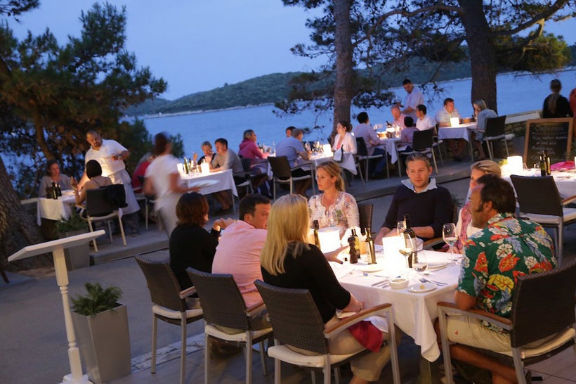 Outdoor Cafe’ - Lešić Dimitri Palace Restaurant, Korčula