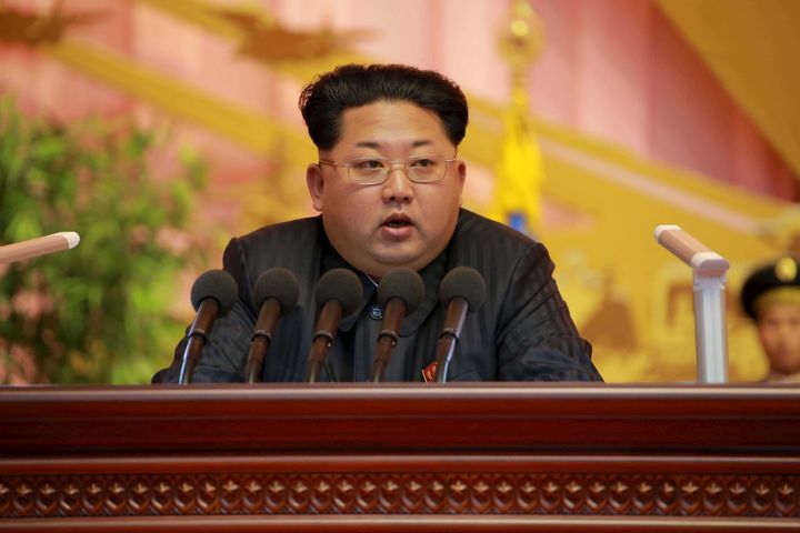North Korean leader Kim Jong Un in Pyongyang. 