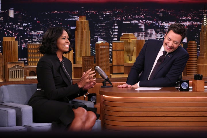 Michelle Obama appeared on the program for the third time Wednesday night.