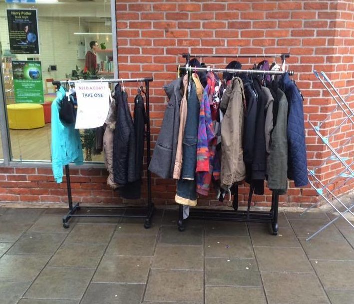 <strong>The coat exchange steadily grew over the weekend</strong>