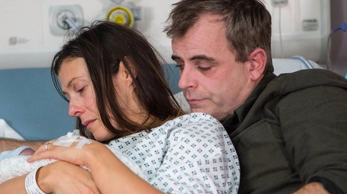 Kym Marsh and co-star Simon Gregson