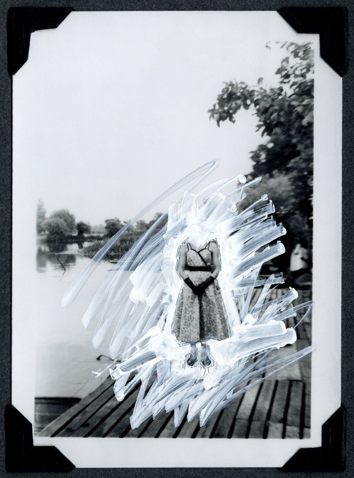 The Dress II, 2014. Pigment print with ink, 100 x 75cm.