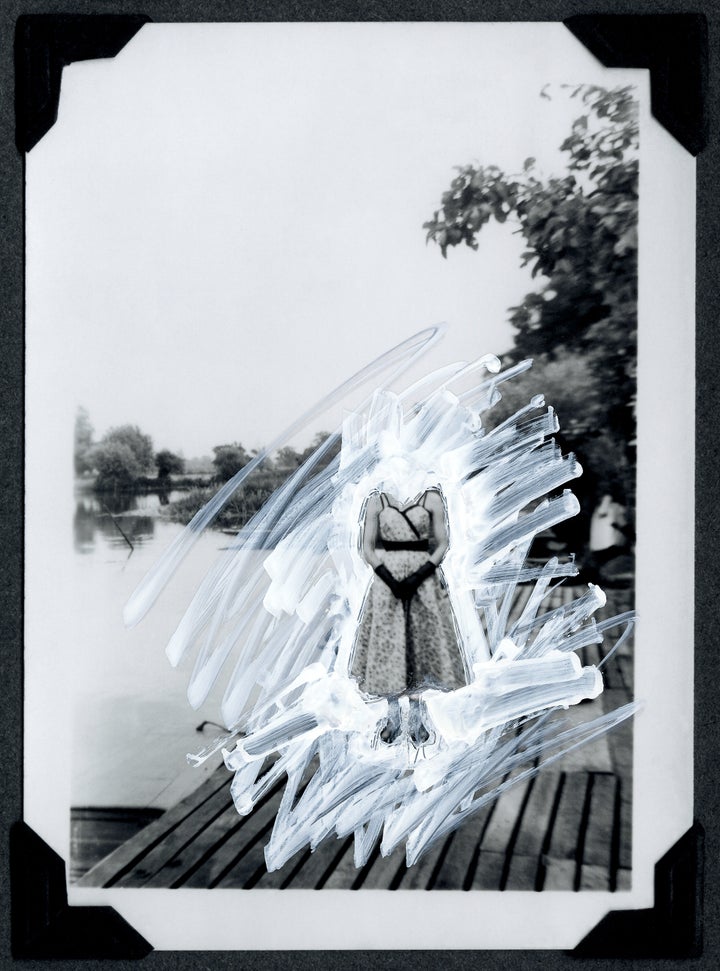 <em>The Dress II</em>, 2014. Pigment print with ink, 100 x 75cm.