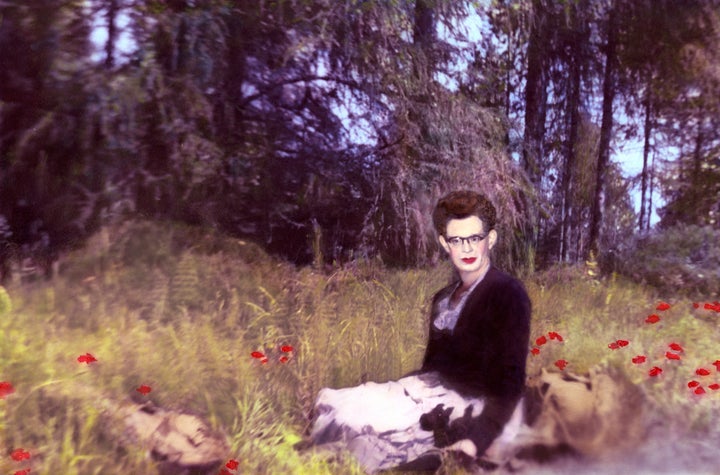 <em>K at the roadside between Inverness and Culloden Moor</em>. From the series <em>Looking for K/Finding K</em>, 2015.