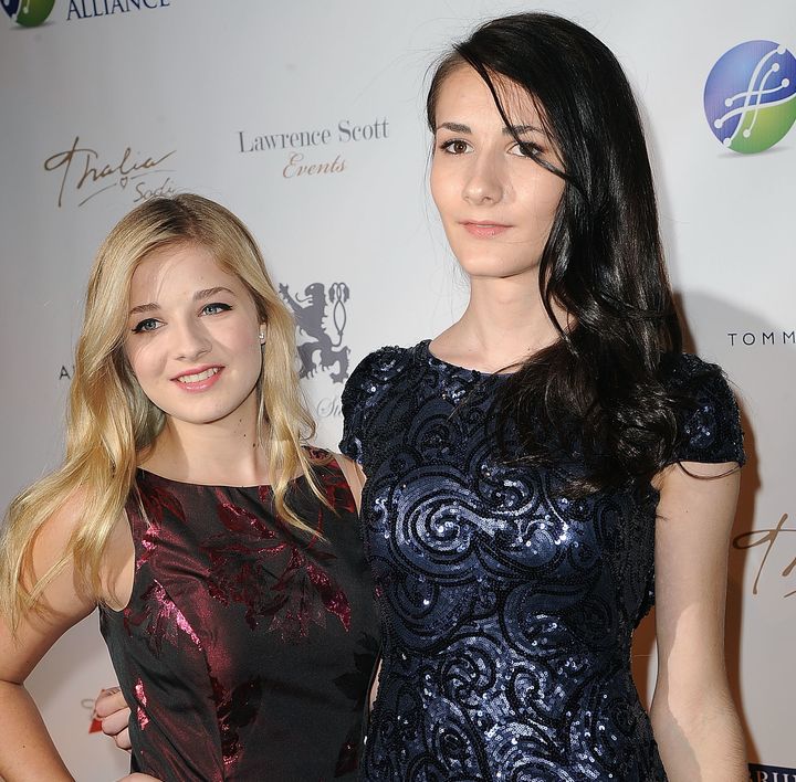 Jackie Evancho, at left, and Juliet Evancho attend the 2015 Global Lyme Alliance Gala on Oct. 8, 2015, in New York City.