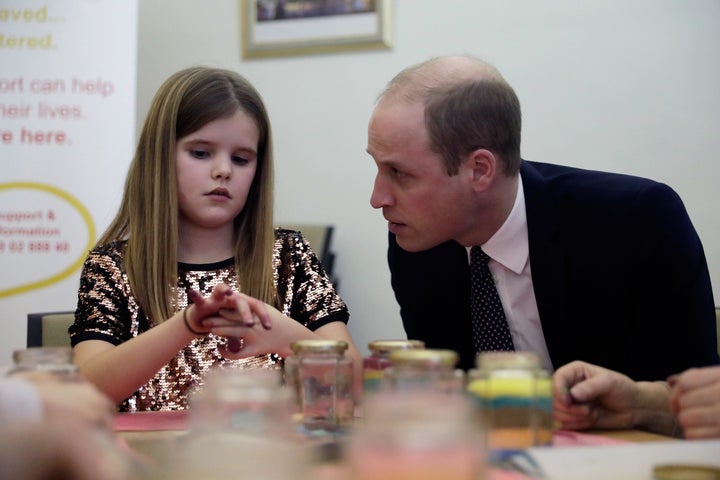 On Wednesday, William and the Duchess of Cambridge visited a Child Bereavement UK center in London.