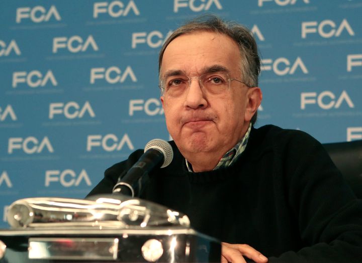 Fiat Chrysler Automobiles CEO Sergio Marchionne speaks during the North American International Auto Show in Detroit, Jan. 9, 2017. The EPA accused the company on Thursday of cheating diesel emissions.