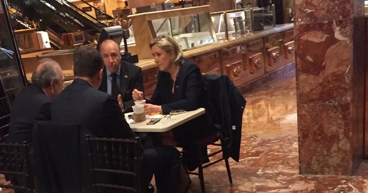 Marine Le Pen was spotted at Trump Tower on Thursday. 