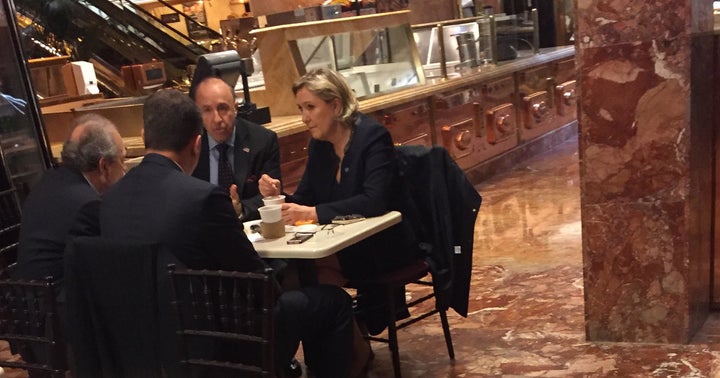Marine Le Pen was spotted at Trump Tower on Thursday.