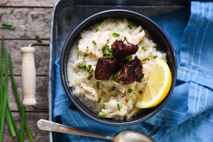 <p>Lemon Chicken and Rice Soup</p>