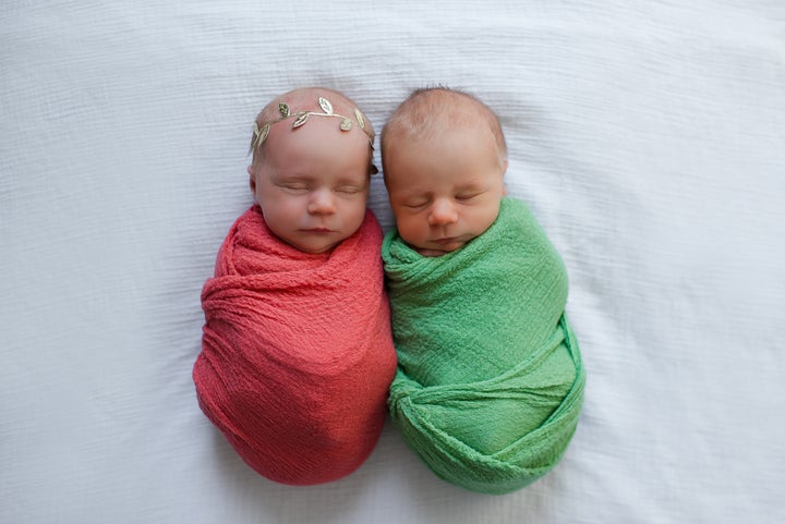 The angelic siblings take a snooze.