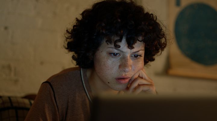Alia Shawkat's character spends many late-night hours in front of her laptop trying to piece together the conspiracy behind her acquaintance's disappearance in "Search Party."