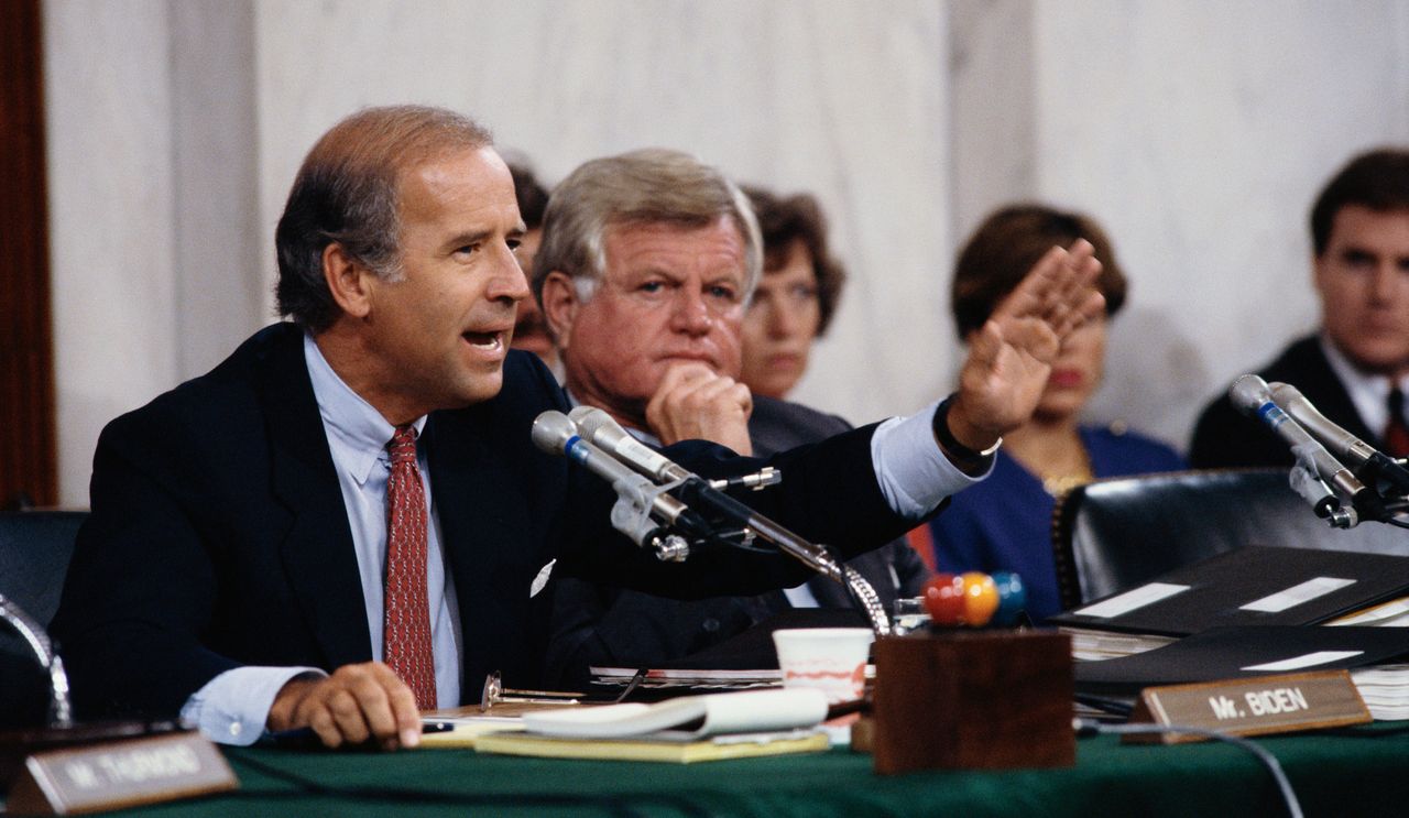 Joe Biden was the chair of the Senate Judiciary Committee during Clarence Thomas' Supreme Court nomination in 1991.