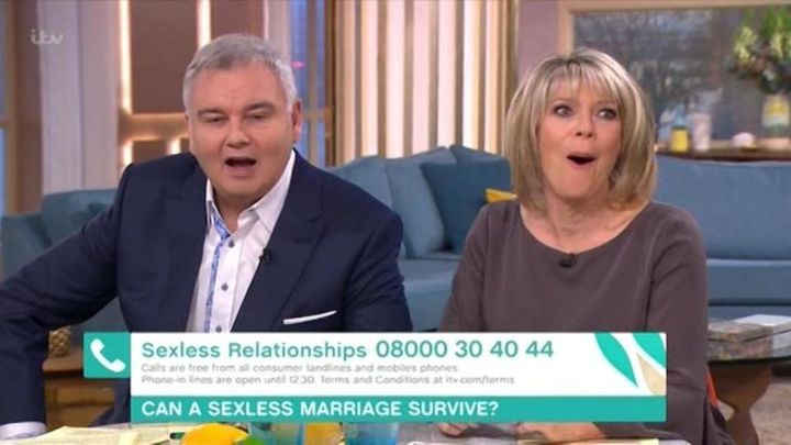 Eamonn Holmes made an admission about his and Ruth Langsford's sex lives on 'This Morning'