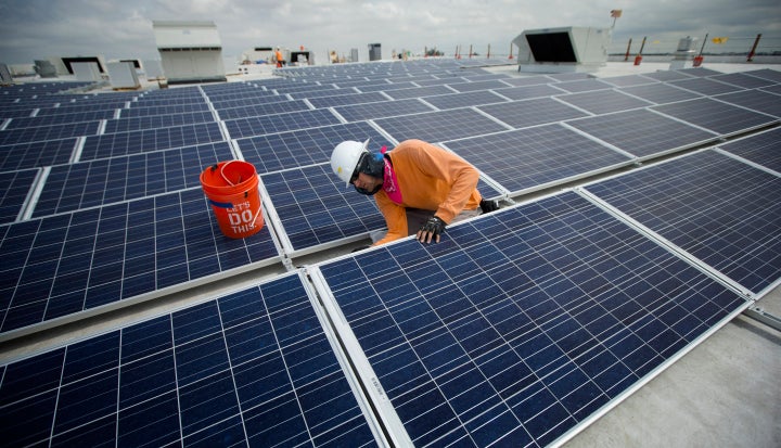 Ikea stores across the world include solar panel arrays on top of structures