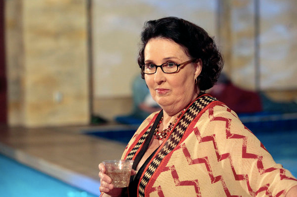 Phyllis looking as fierce as ever. 