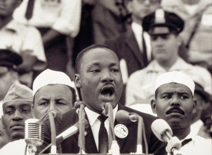 MLK delivering his "I Have A Dream" speech.