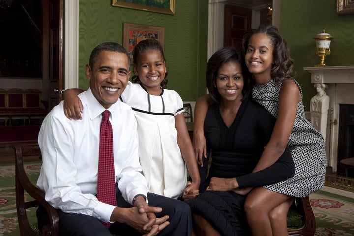 Annie Leibovitz photographed the Obama family at the White House in 2009.