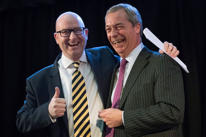 UKIP's Paul Nuttall and Nigel Farage