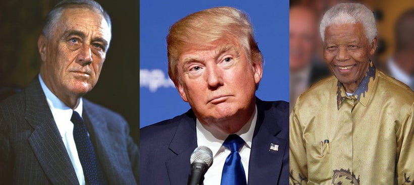 Franklin Roosevelt, Donald Trump, and Nelson Mandela