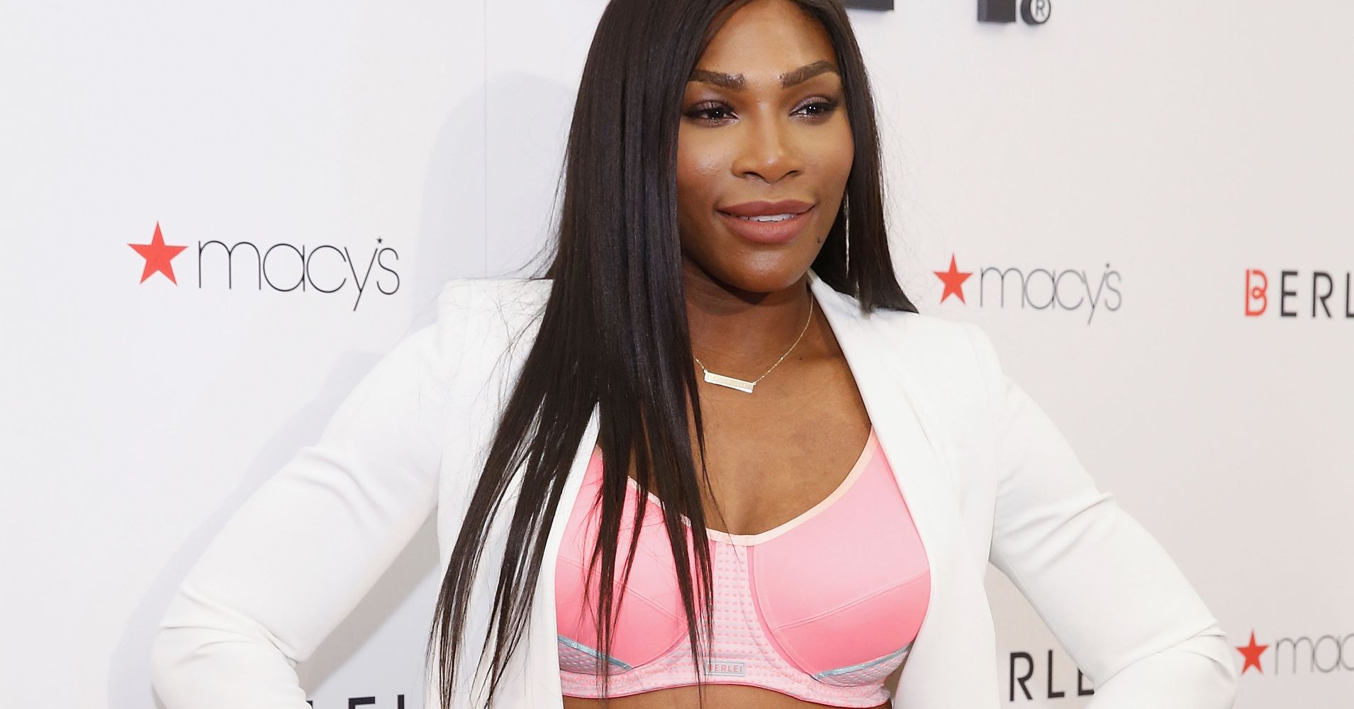 Queen Serena Williams Wore A Neon Pink Sports Bra On The Red Carpet ...