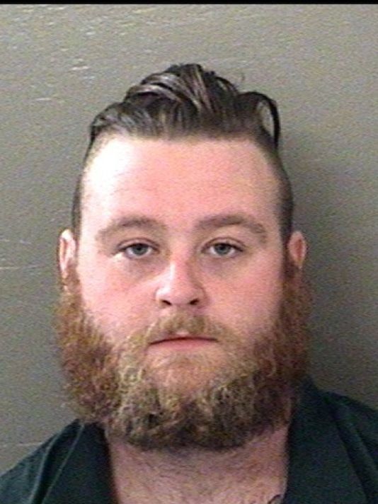 Bradley Hubbard, 23, of Pensacola, Florida, is accused of assaulting a family pet.