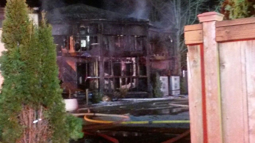 This is a photo showing the aftermath of the arson that destroyed ICOE early in the morning of January 14, 2017.