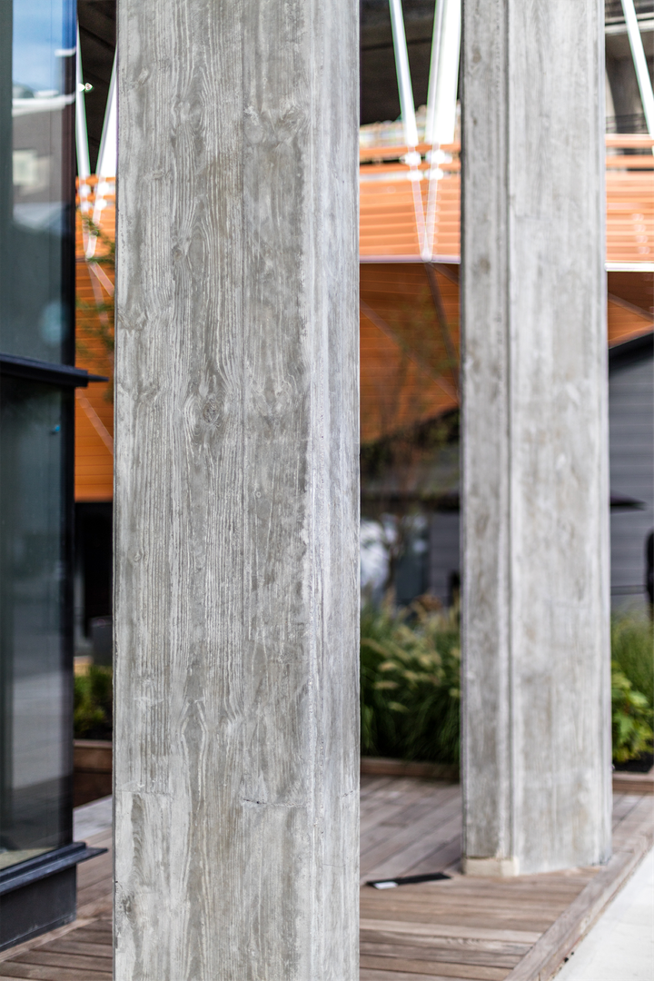Concrete Colonnade Detail. 