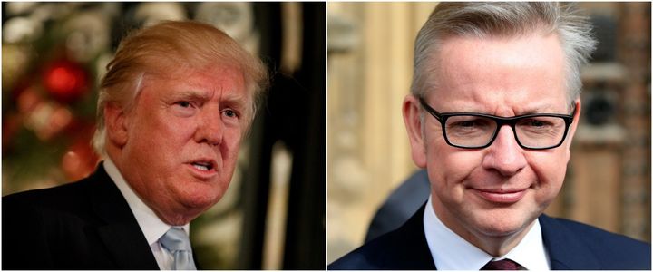 Donald Trump was interviewed by Michael Gove.