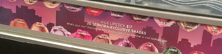 Sephora is selling eyeshadows named <em>Druggie, Junkie, </em>and <em>Speedball</em>.