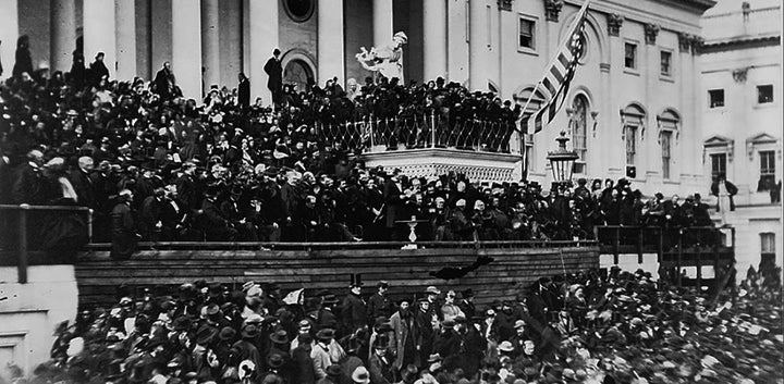 Abraham Lincoln’s Second Inauguration, 1865, on the East Front of the Capitol