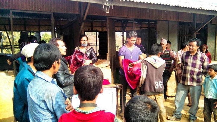 <p>Blankets donation project.</p>