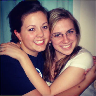 My dear friend Katie Glenn and I, circa 2008.