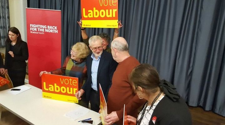 Jeremy Corbyn meets Copeland Labour members