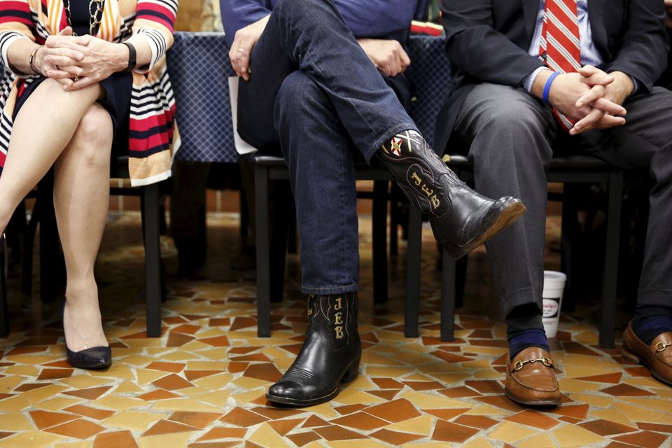 Jeb's JEB "campaign boots" In 2015