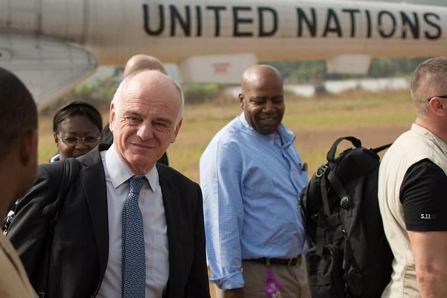 <p>The UN's Dr. David Nabarro, leading an expert panel on emergency response reforms.</p>