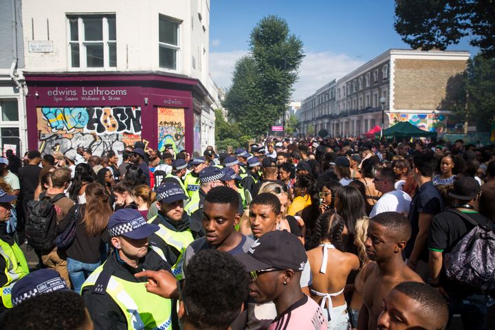 The 2016 carnival was policed by 6,000 Met officers on Saturday and Sunday and 7,000 officers on the August Bank Holiday Monday at a cost of £8 million