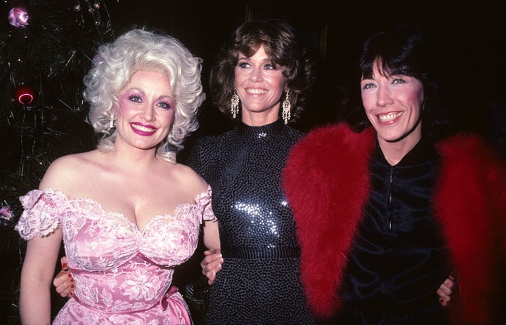 The actresses attend the New York “9 to 5” premiere in 1980.