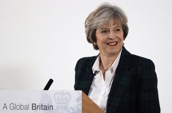 12-point plan: Theresa May delivers a speech on the government's plans for Brexit at Lancaster House in London today