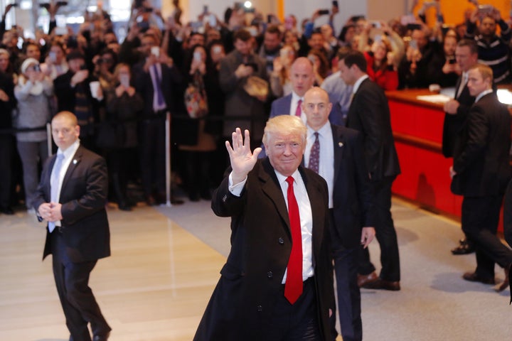 Donald Trump praised the New York Times during a visit to the company's headquarters shortly after the election. 