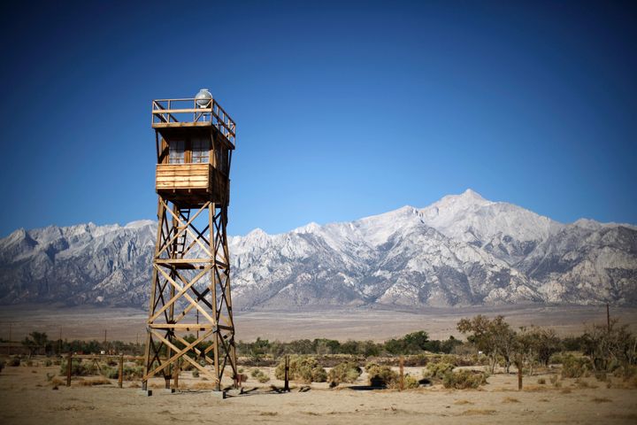 A guard tower at Manzanar internment camp is seen in Independence, California, on July 17, 2013. Nearly 120,000 people of Japanese ancestry were removed from their homes on the west coast by the U.S. Army and sent to Manzanar and nine other internment camps between March 1942 and November 1945. Two-thirds of them were American citizens.