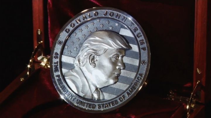 A Russian company has revealed a commemorative Donald Trump coin ahead of this week's Inauguration.