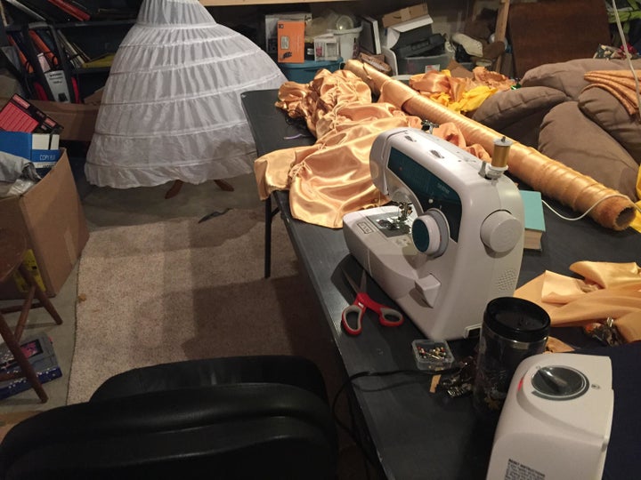 Joel had no previous sewing experience.