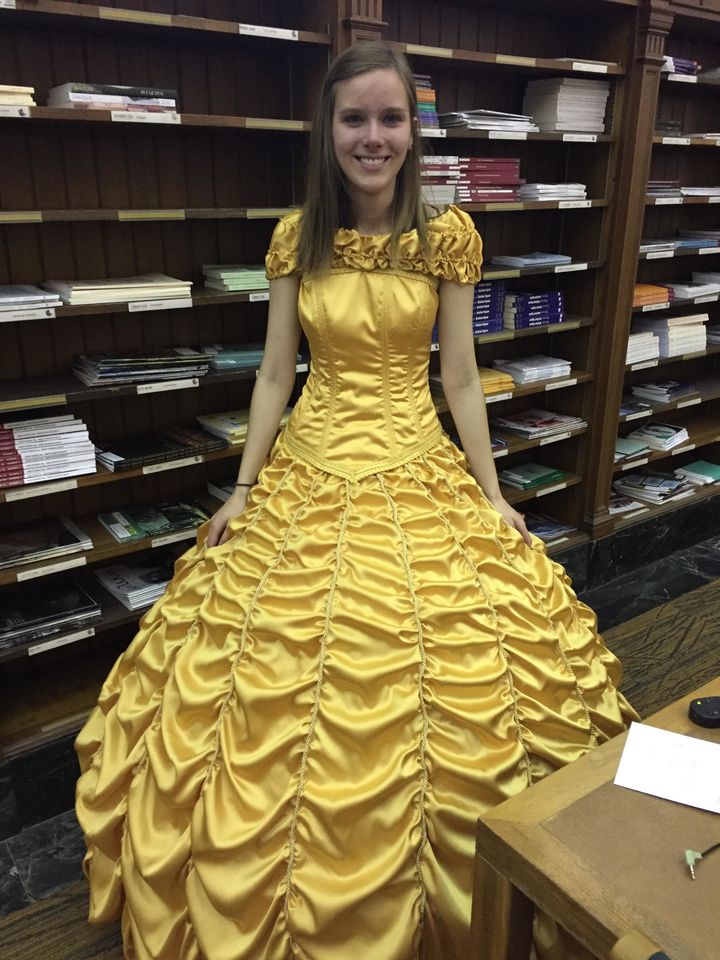 This Guy Sewed A Belle Dress For His 'Beauty And The Beast' Proposal ...