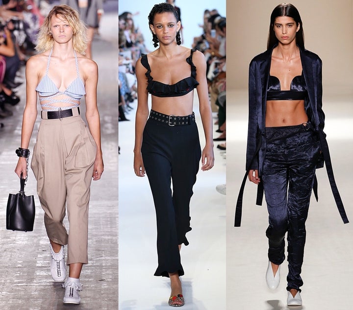 <p>From left: Alexander Wang, Altuzarra, Victoria Beckham.</p>