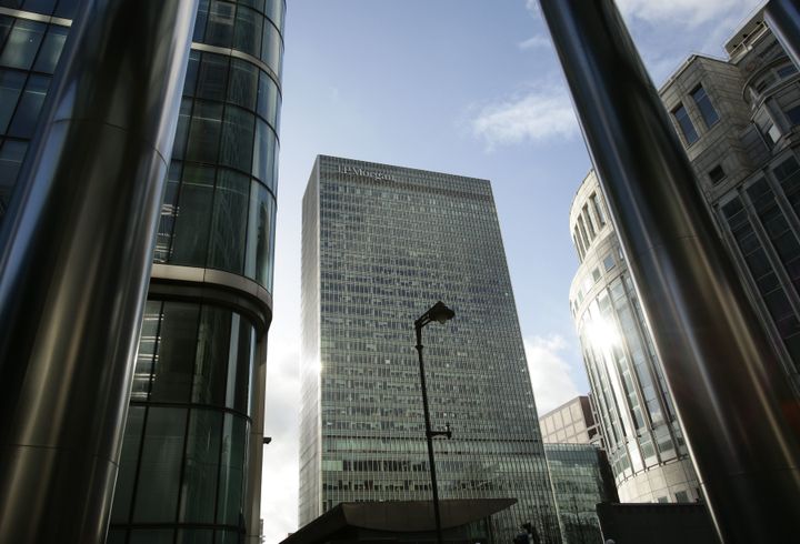 The European HQ of JP Morgan bank in London's Canary Wharf