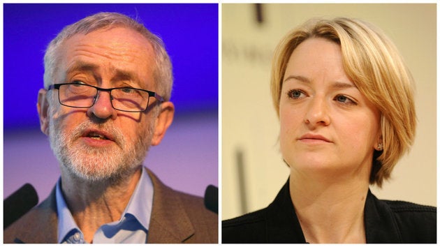 Corbyn (left) and Kuenssberg (right) 